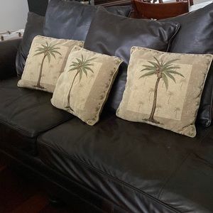 3 Decorative Throw Pillows-Tommy Bahama. Will sell individually.